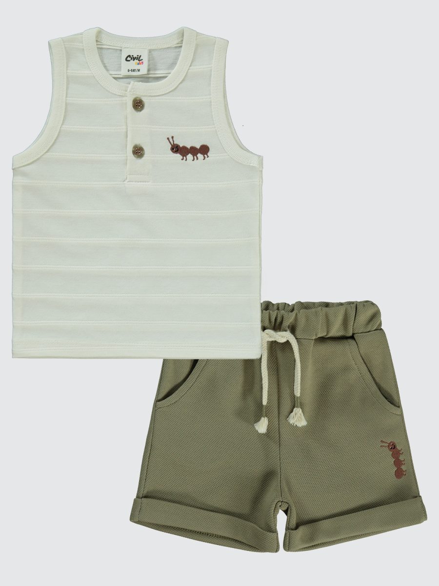 civil -Baby Ant Embroidered Set