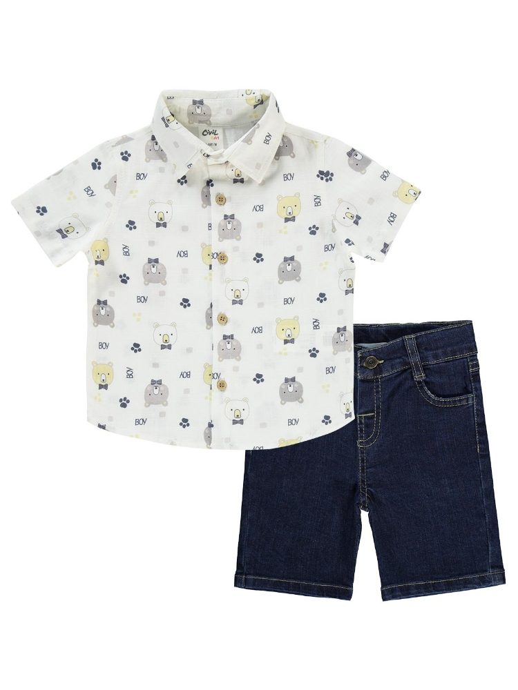 civil -Baby Teddy Bear Printed Set