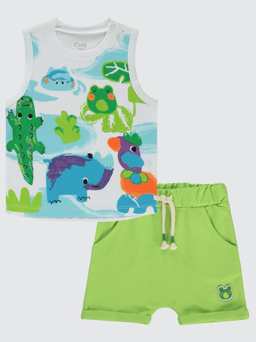 civil- Baby Watercolor Animal Print Set