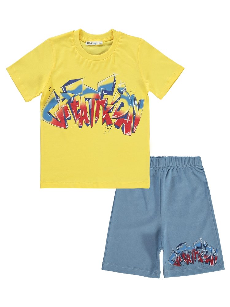 civil - Boys Grafitti Printed set