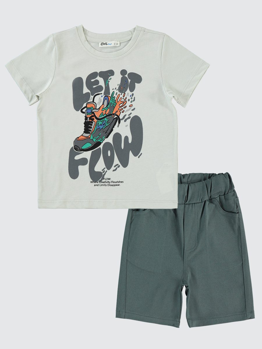civil- Boys Flow Shoe Print Set