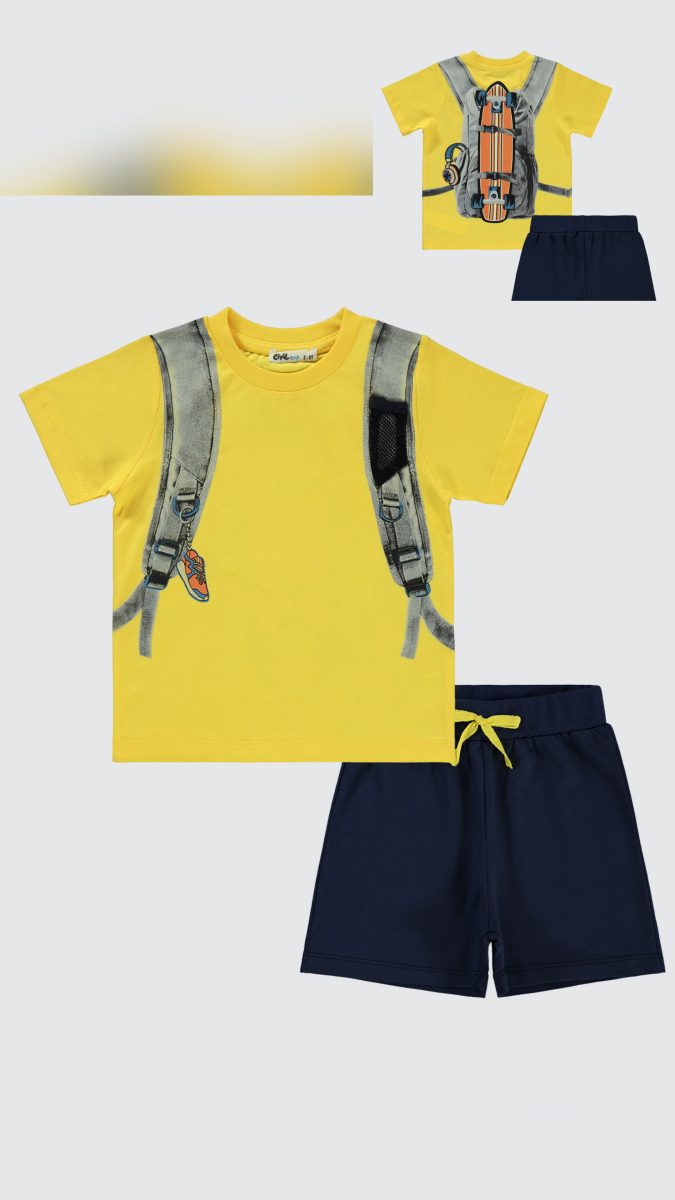 civil- boys bag printed set