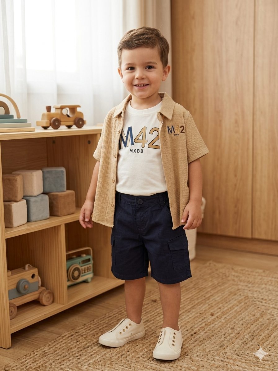 mixbabi -Boy short set of 3 pieces