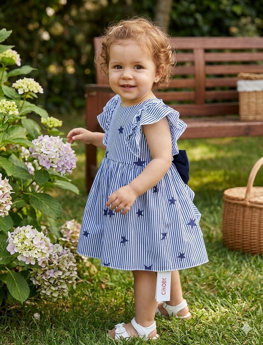 cikoby - PRINTED STARS DRESS