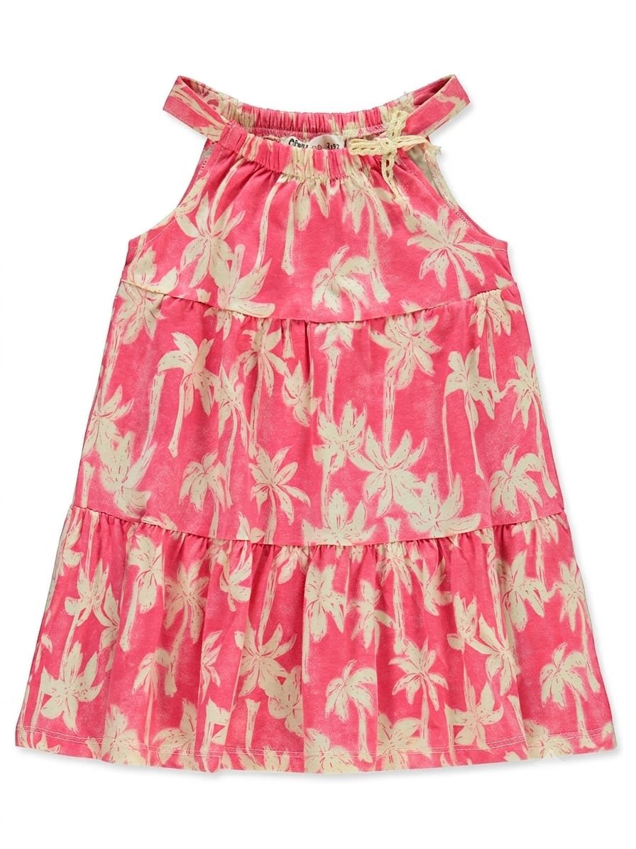 Civil - Girls Palm Pattern Dress