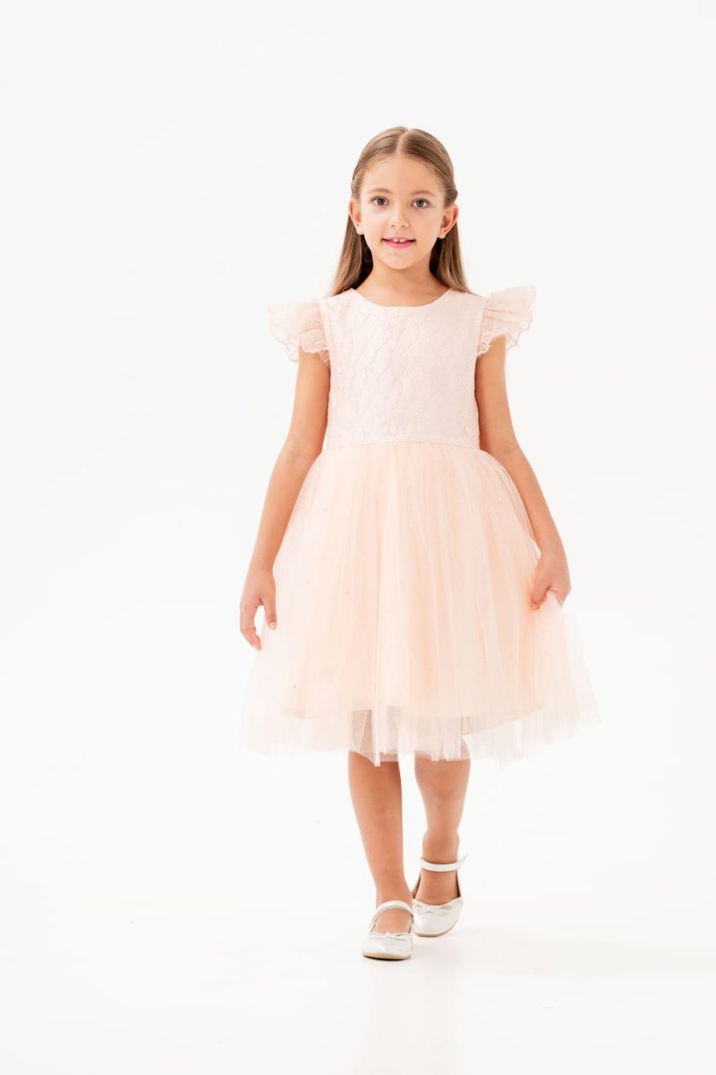 Eray Kids - tulle dress adorned with pearls.