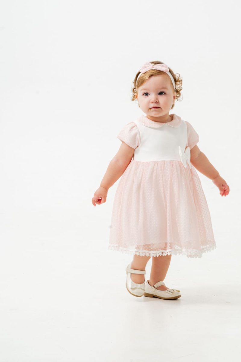 Eray Kids - pink and white tulle dress