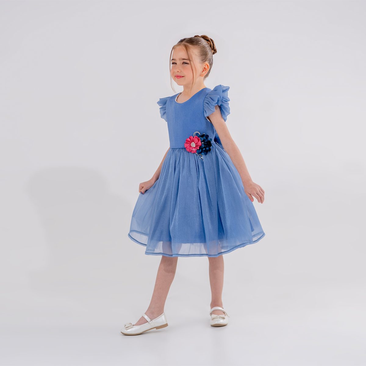 Eray Kids - blue blossom princess dress