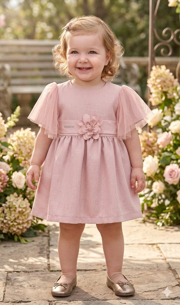 lilax-shimmer flutter baby girl dress