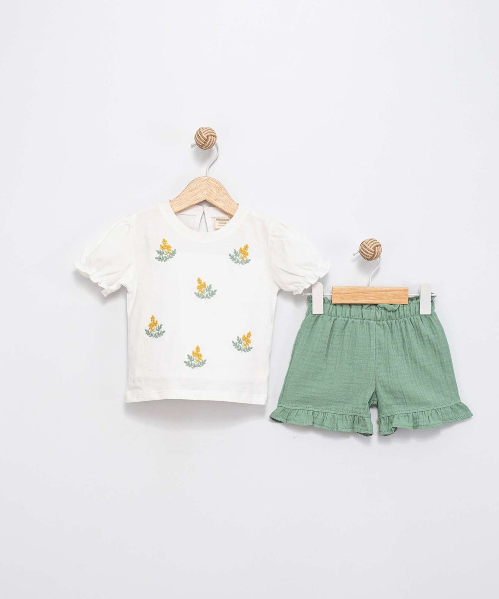 divonnette - baby muslin short set