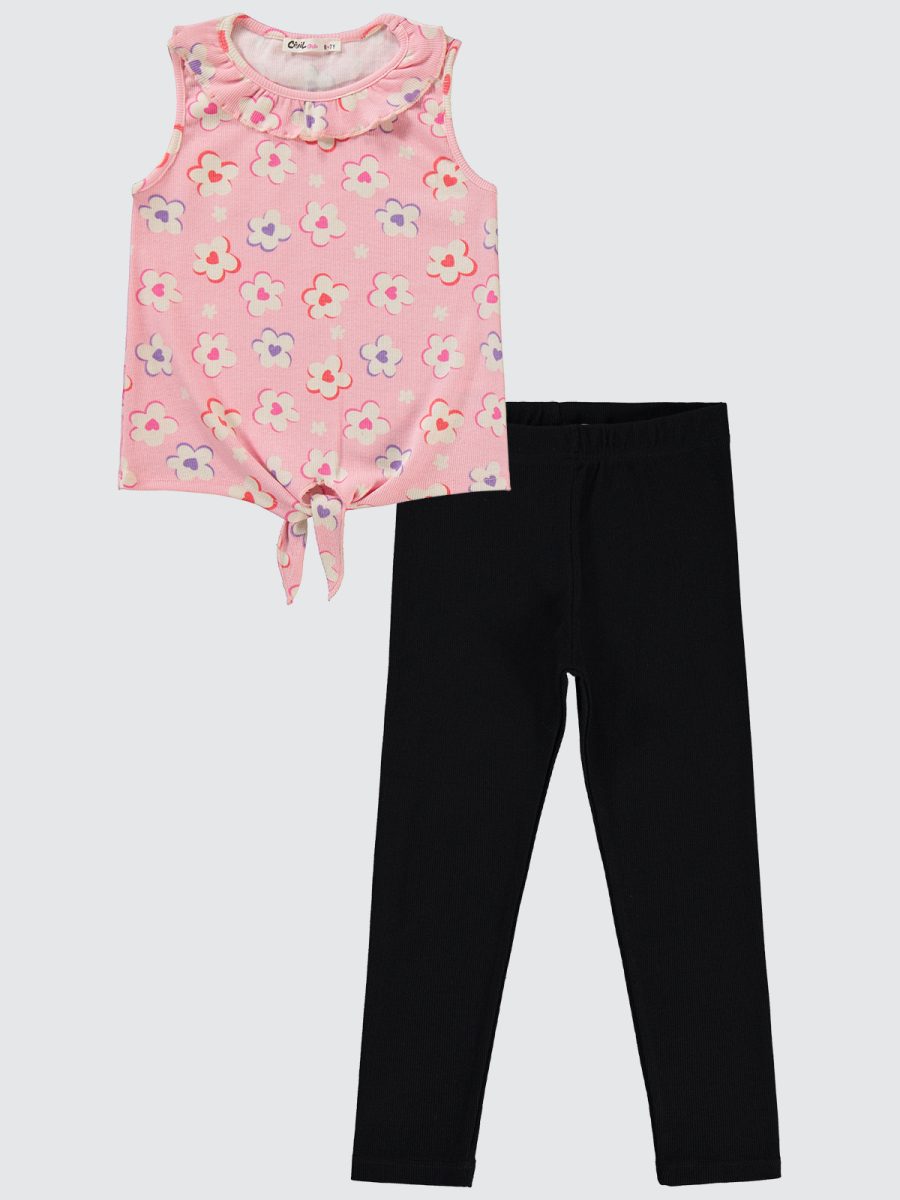 Civil - floral summer girl legging set