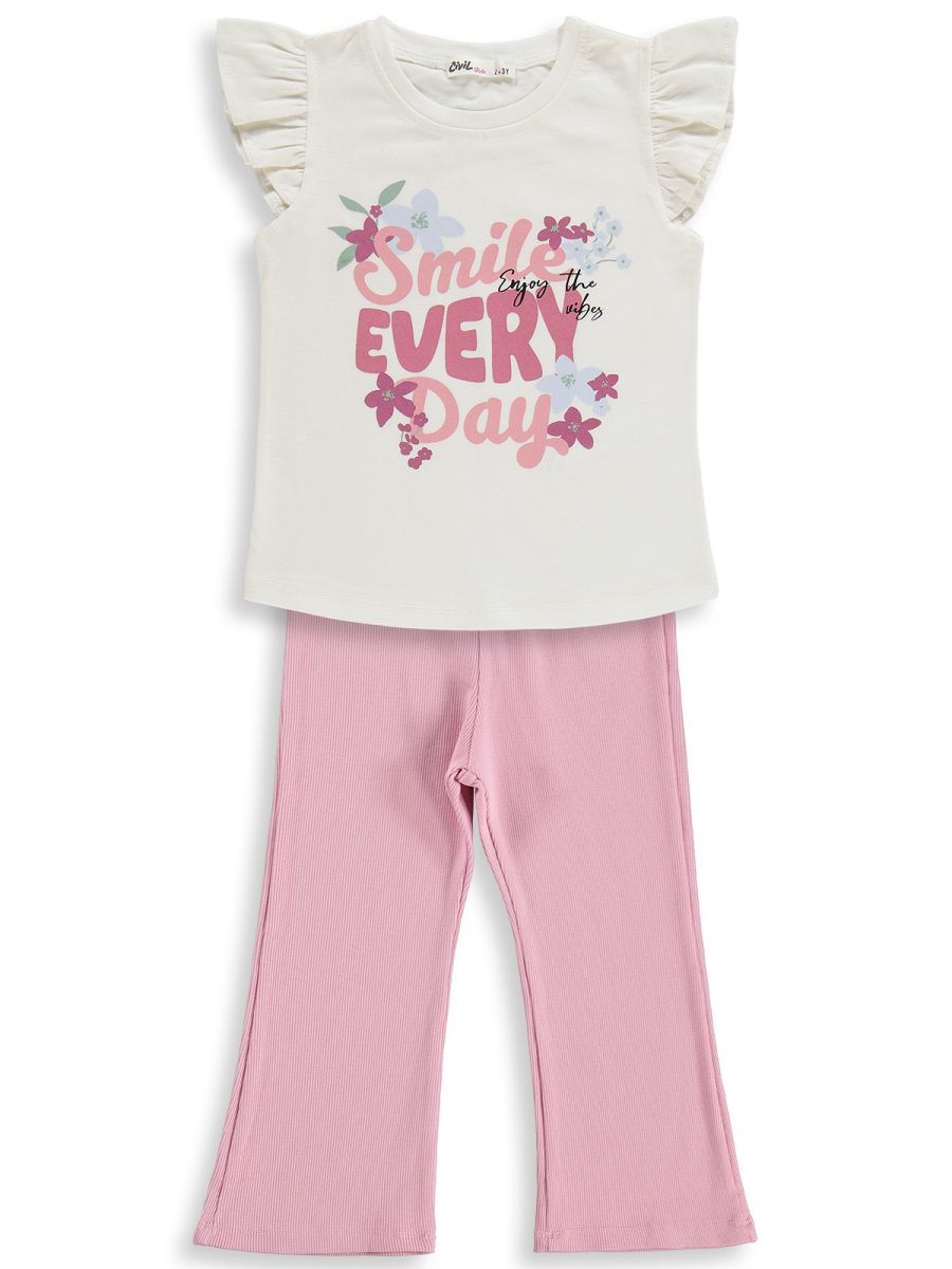 Civil - toddler smile printed legging set