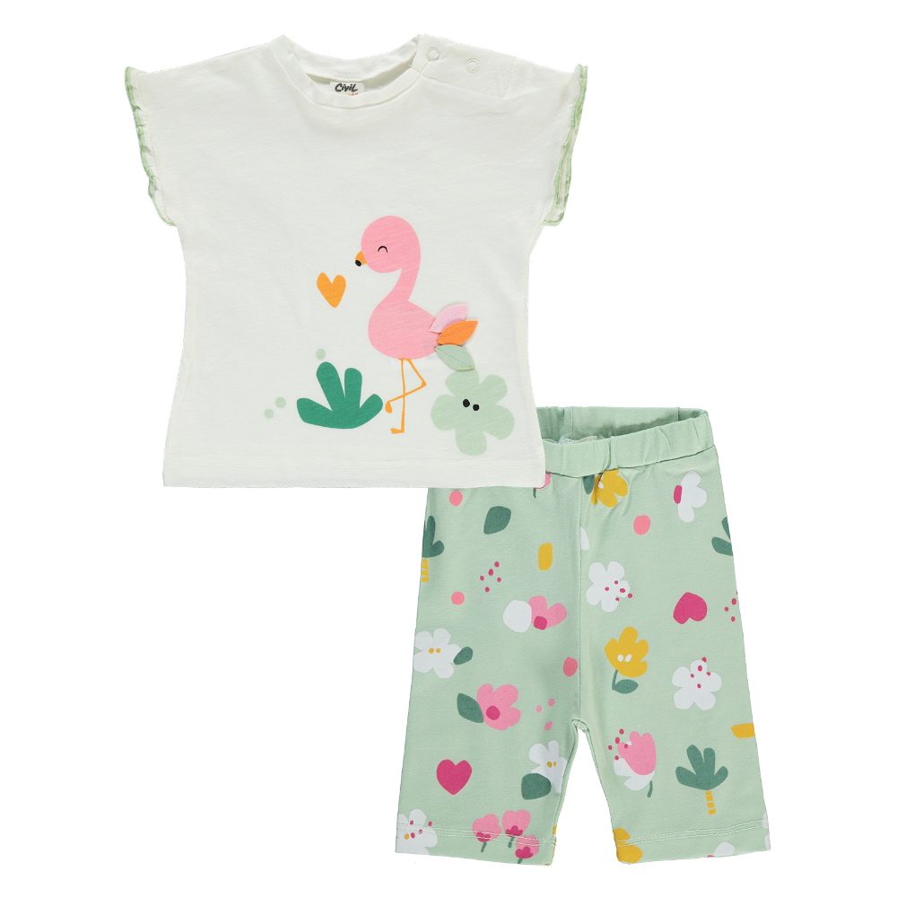 Civil - Baby Flamingo Printed set