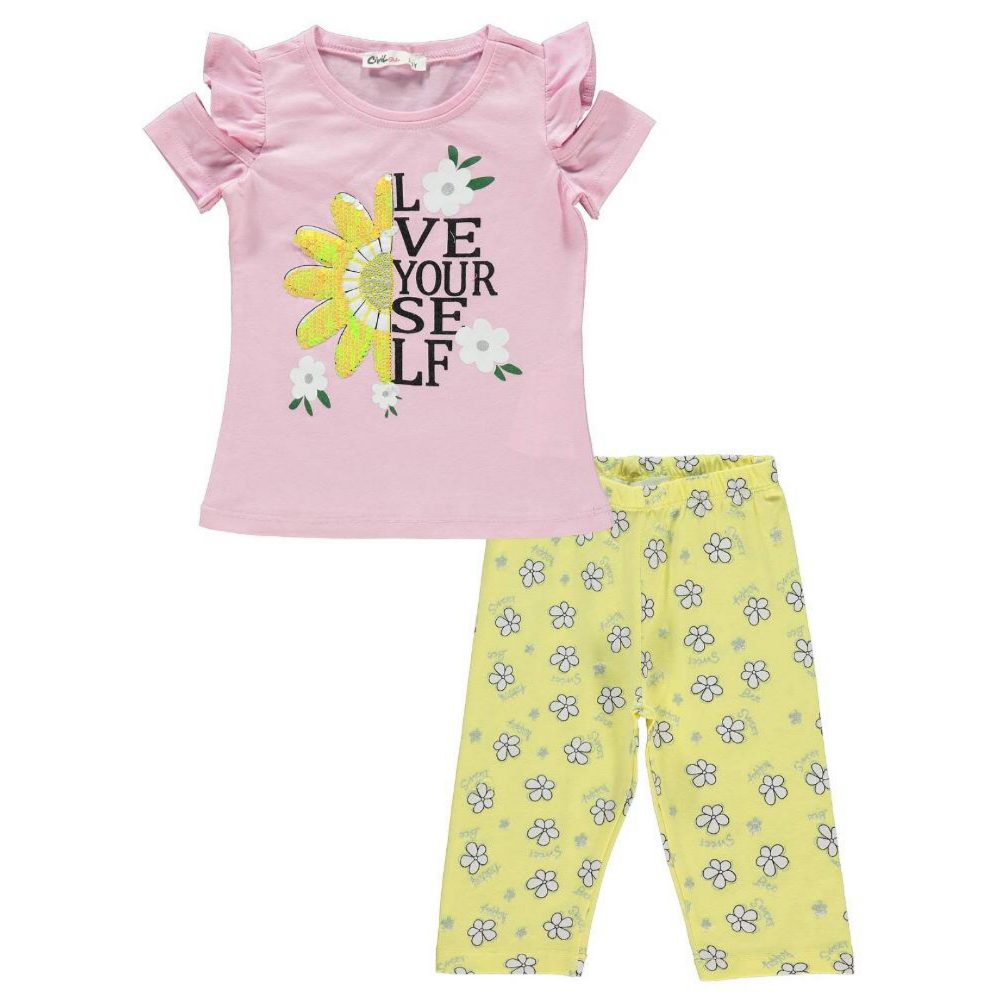 Civil -Girls Daisy Embroidered set