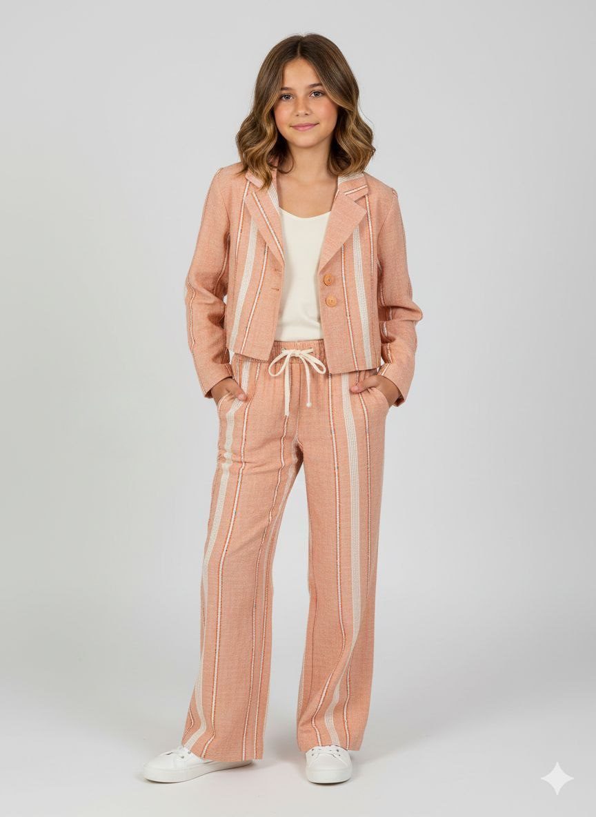 Cikoby -striped jacket and pants set