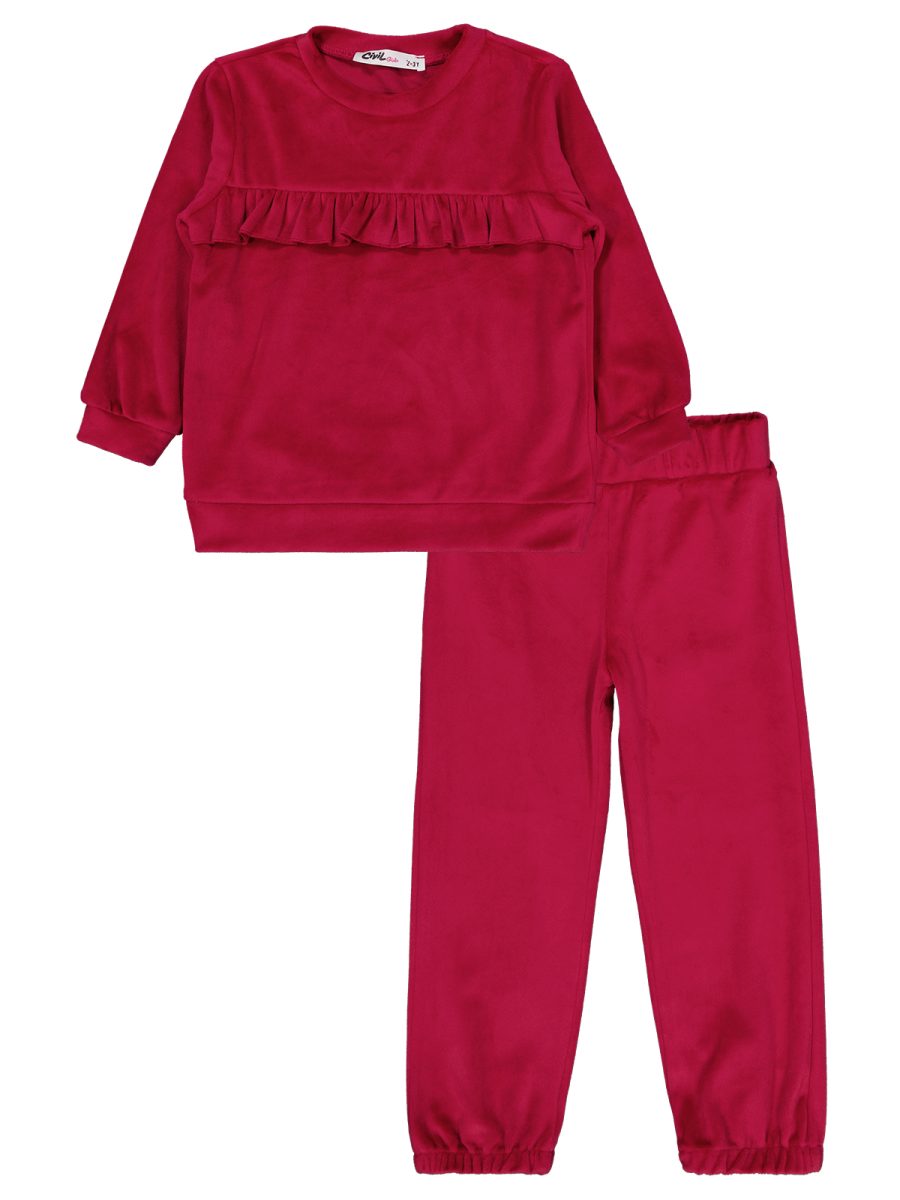 civil Tracksuit red velvet