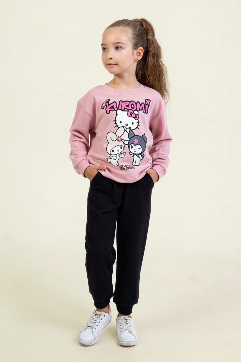 DMB - Girls' Dusty Pink kuroni Tracksuit Set