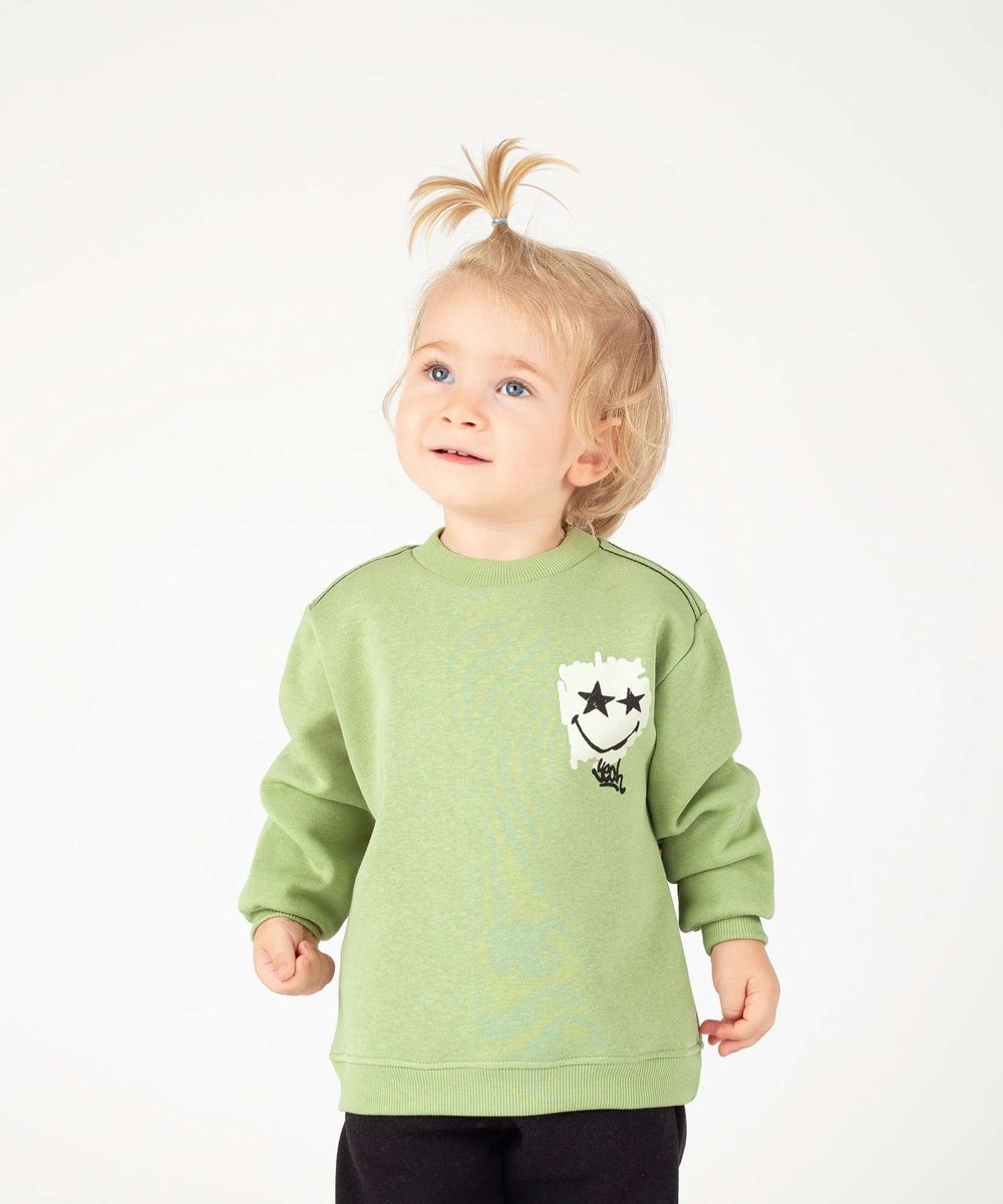 Divonette Boy Sweatshirt , smiley emoji