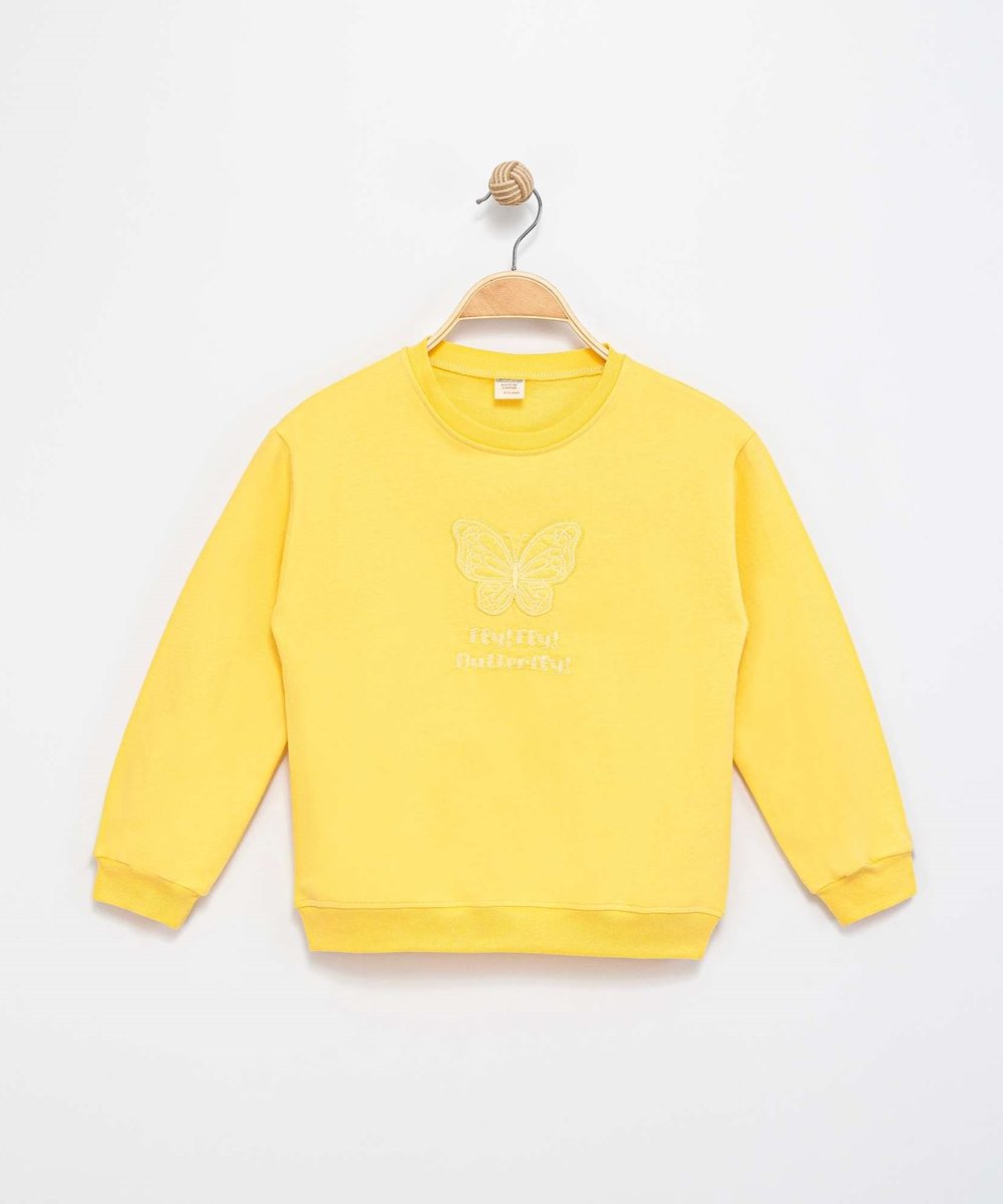 Divonette Girl Sweatshirt - butterfly