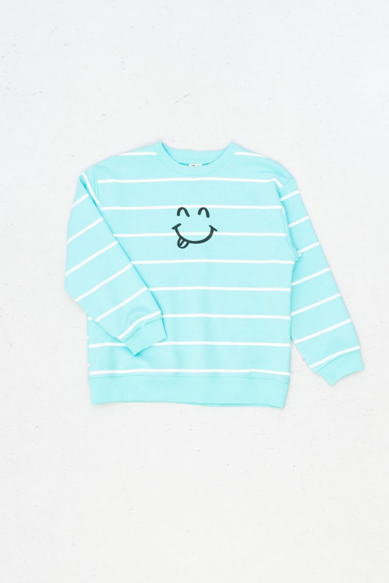DMB- Girls' Striped Sweatshirt