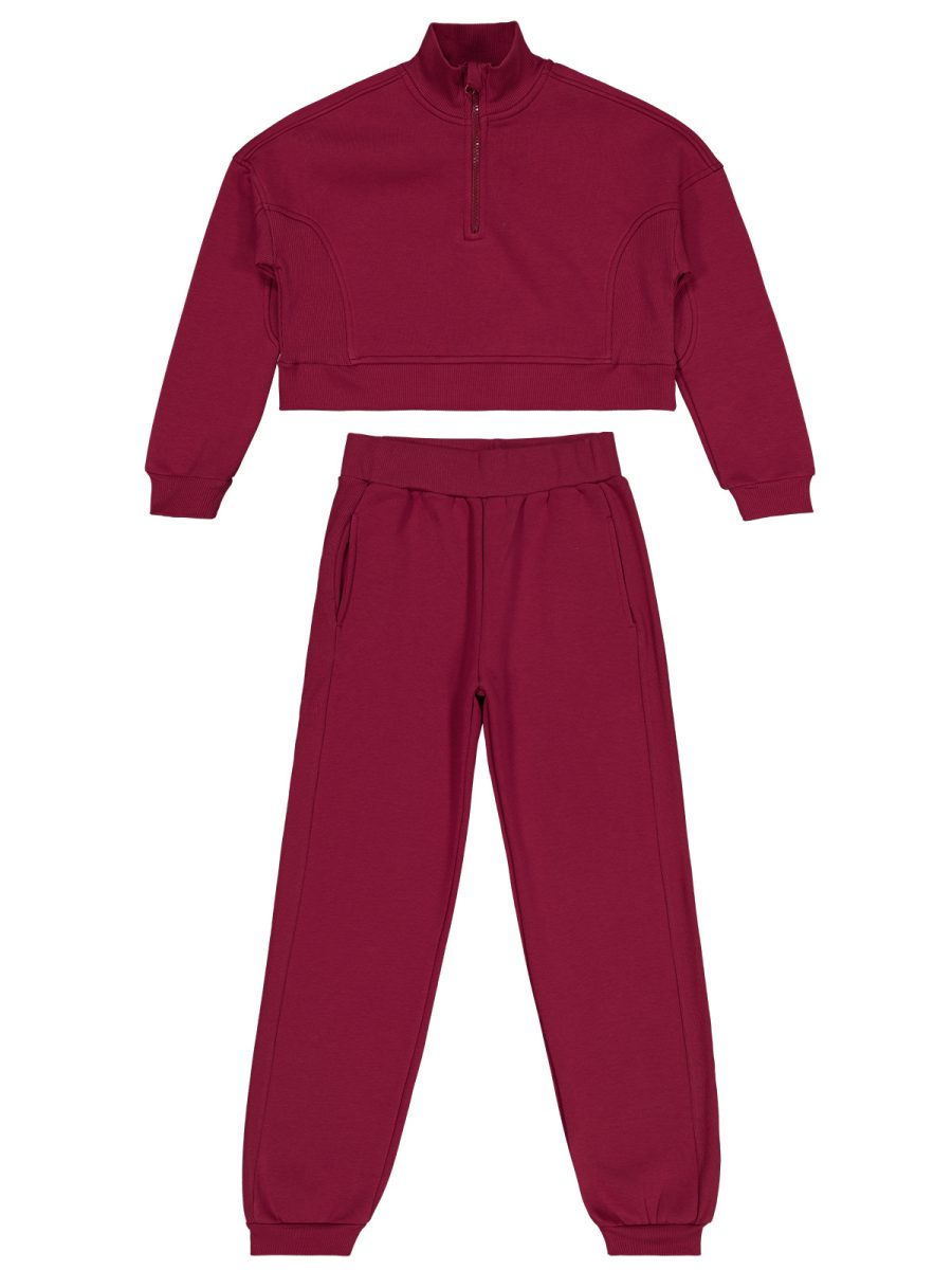 Civil Girls Zipper Detail Tracksuit Set