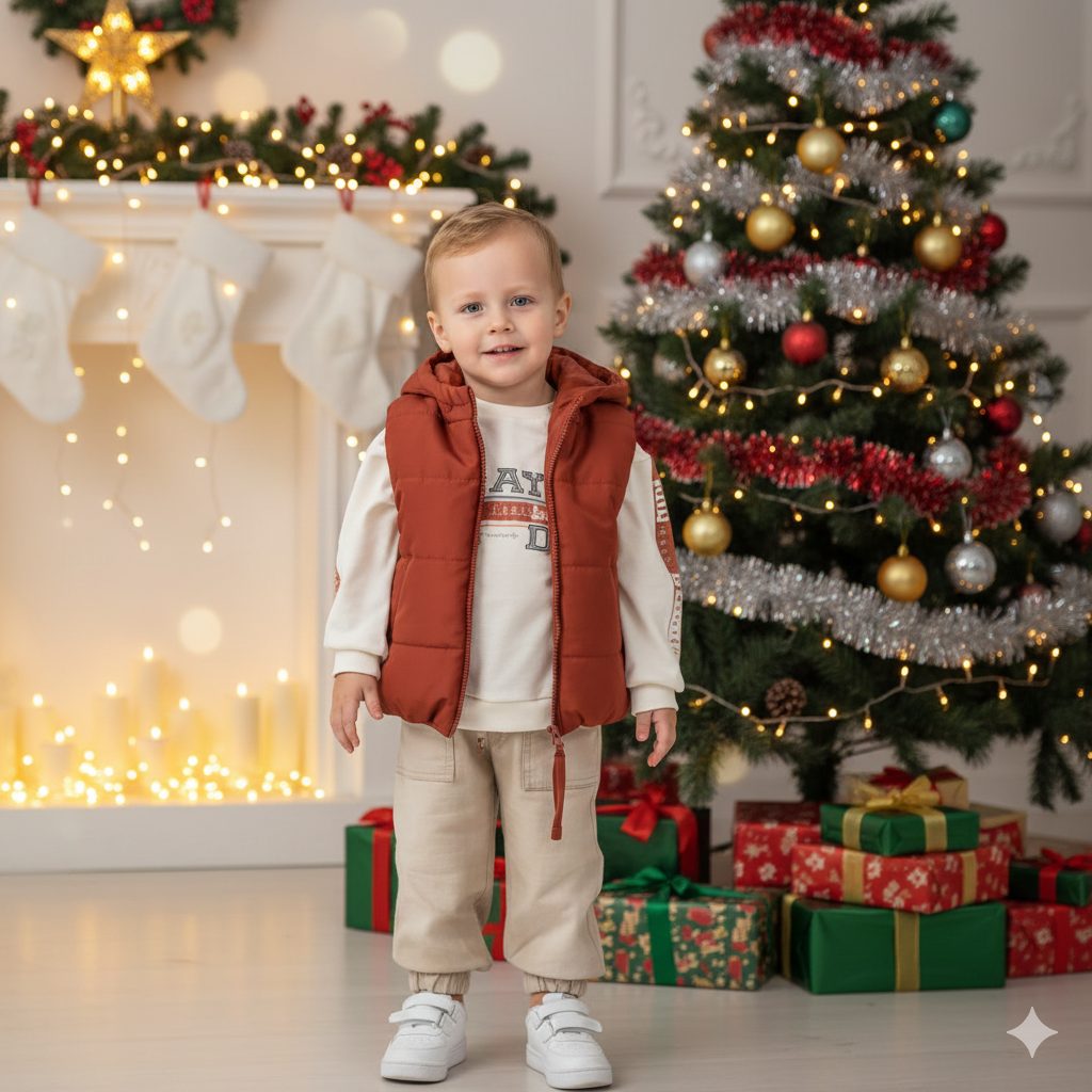 Lucy – Baby boy Pants & Vest Set