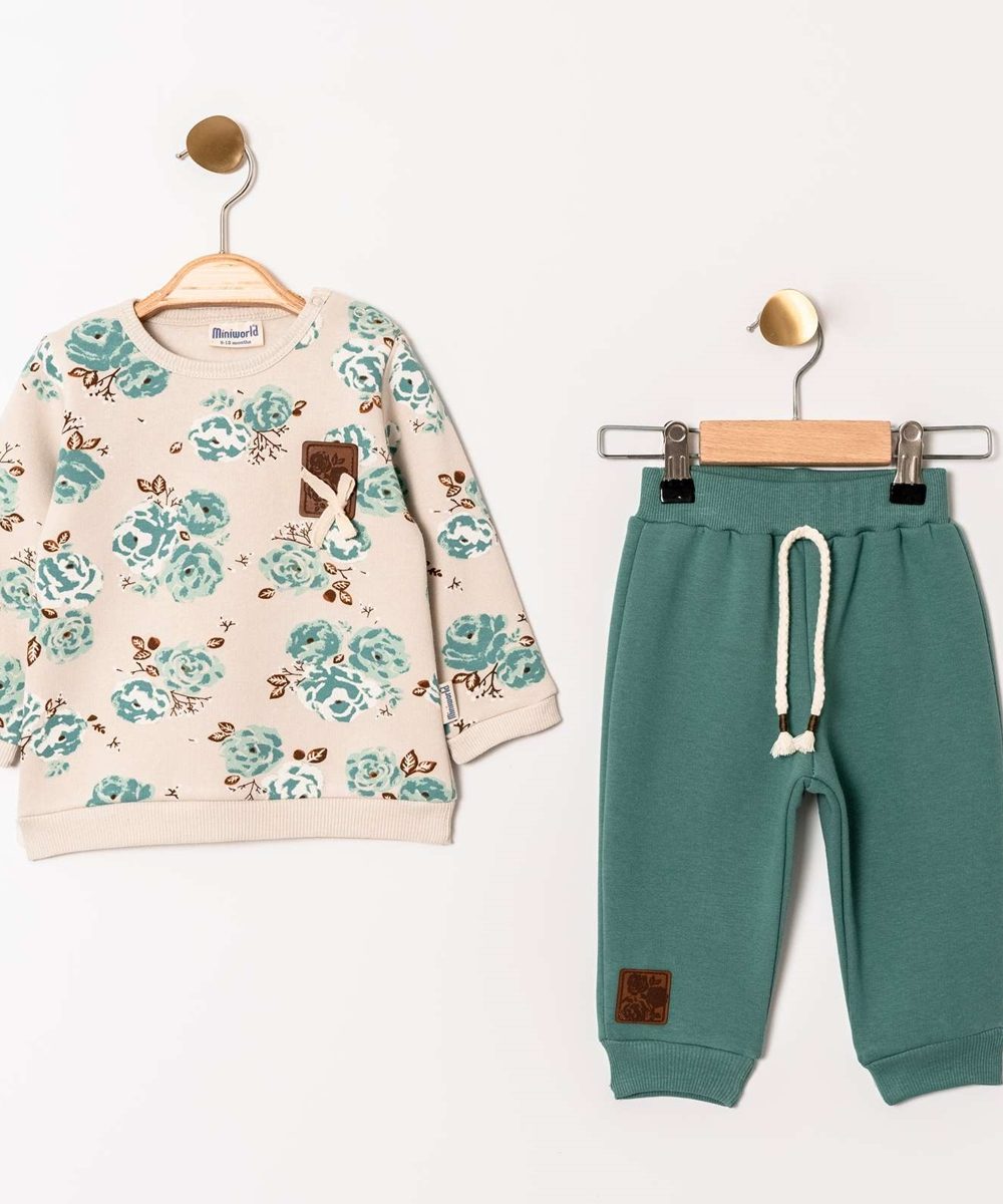 Miniworld – Pretty Flowers Green Girl’s Set