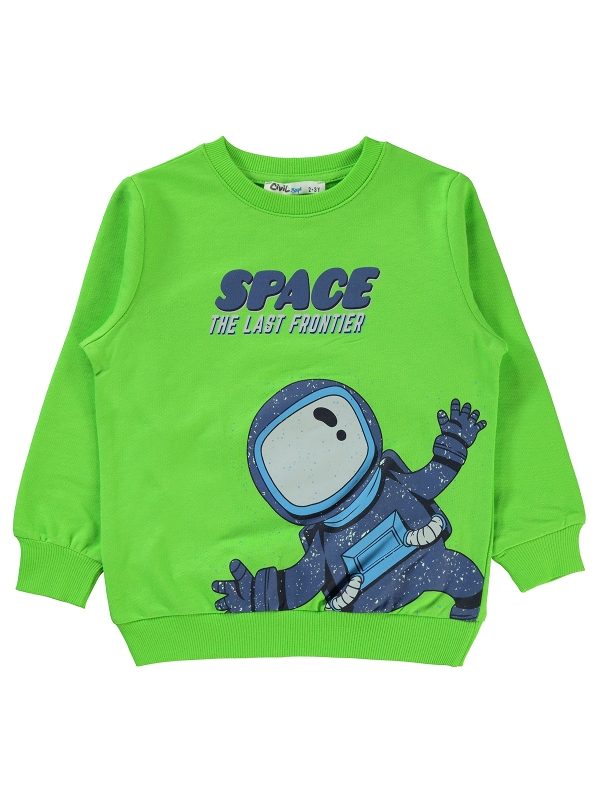 Civil Boys Astronaut Printed Sweatshirt