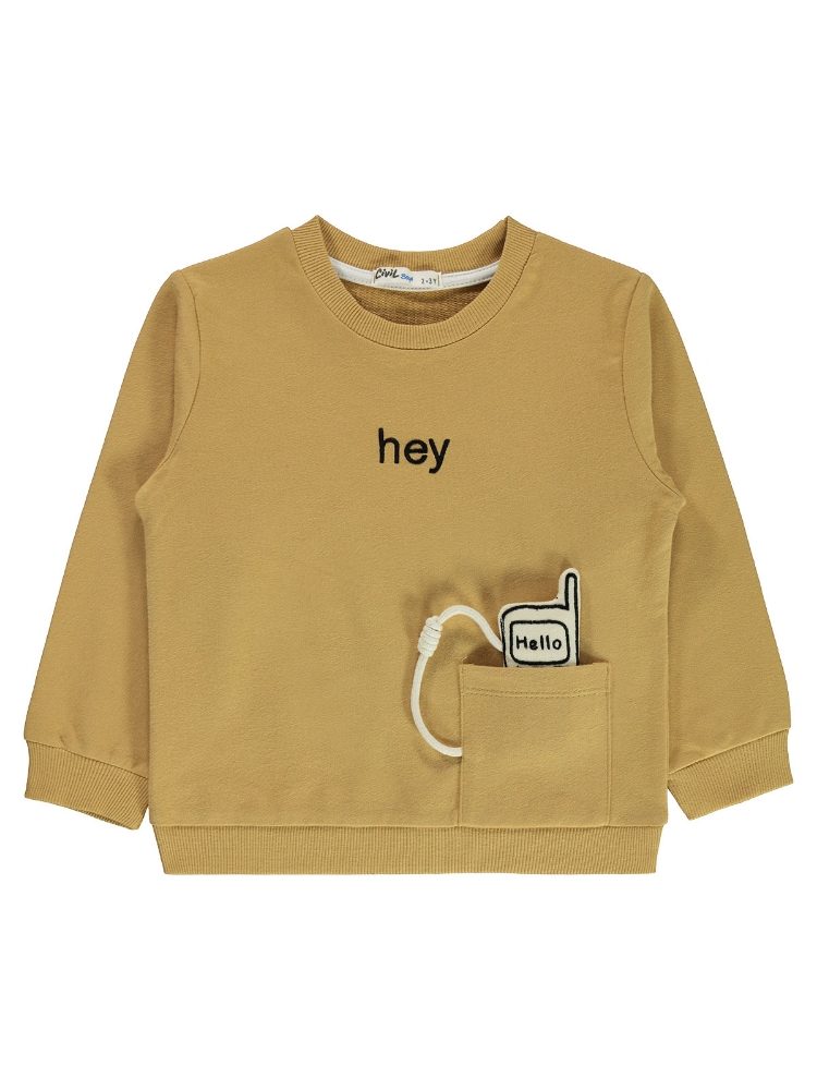 Civil Boys Hey Phone with Accessories Sweatshirt