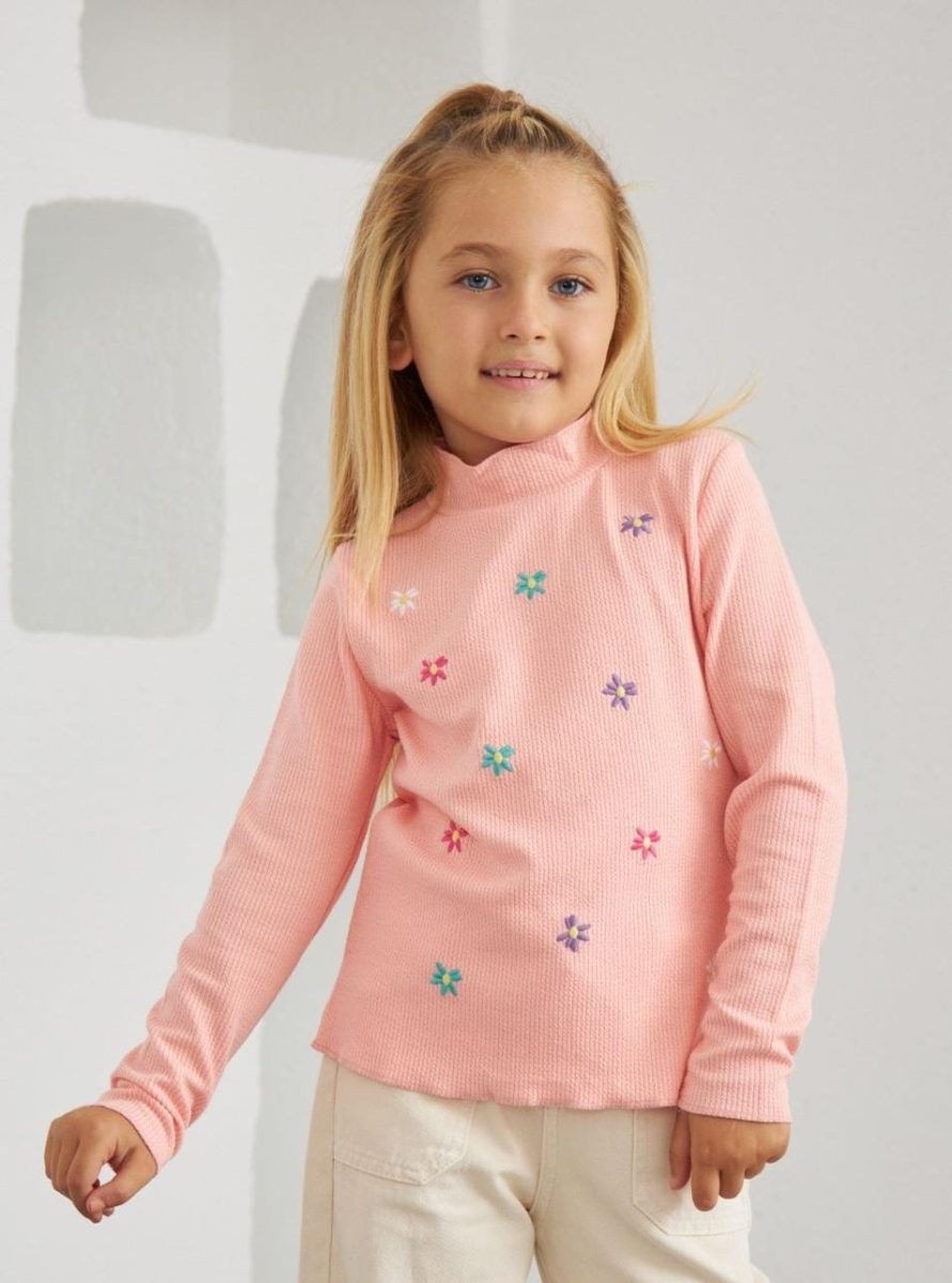 cichild kids flowers pinky tshirt