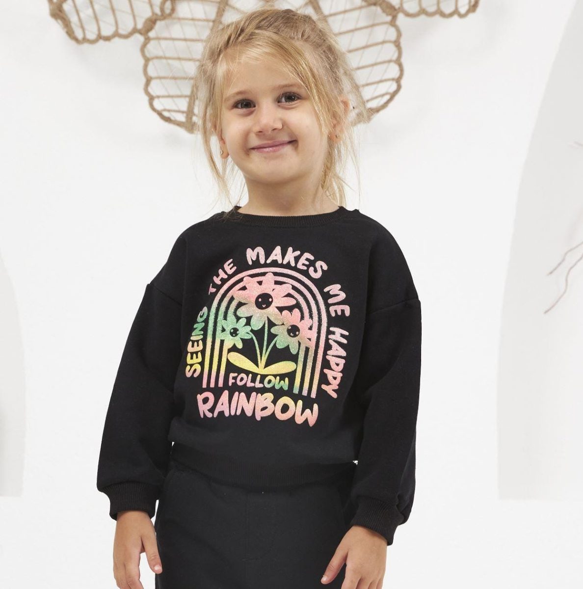 cichild baby rainbow sweatshirt