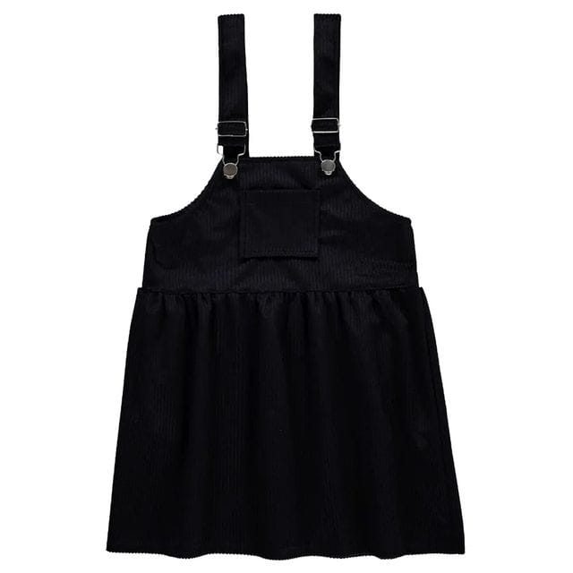 civil - black overall skirt dress