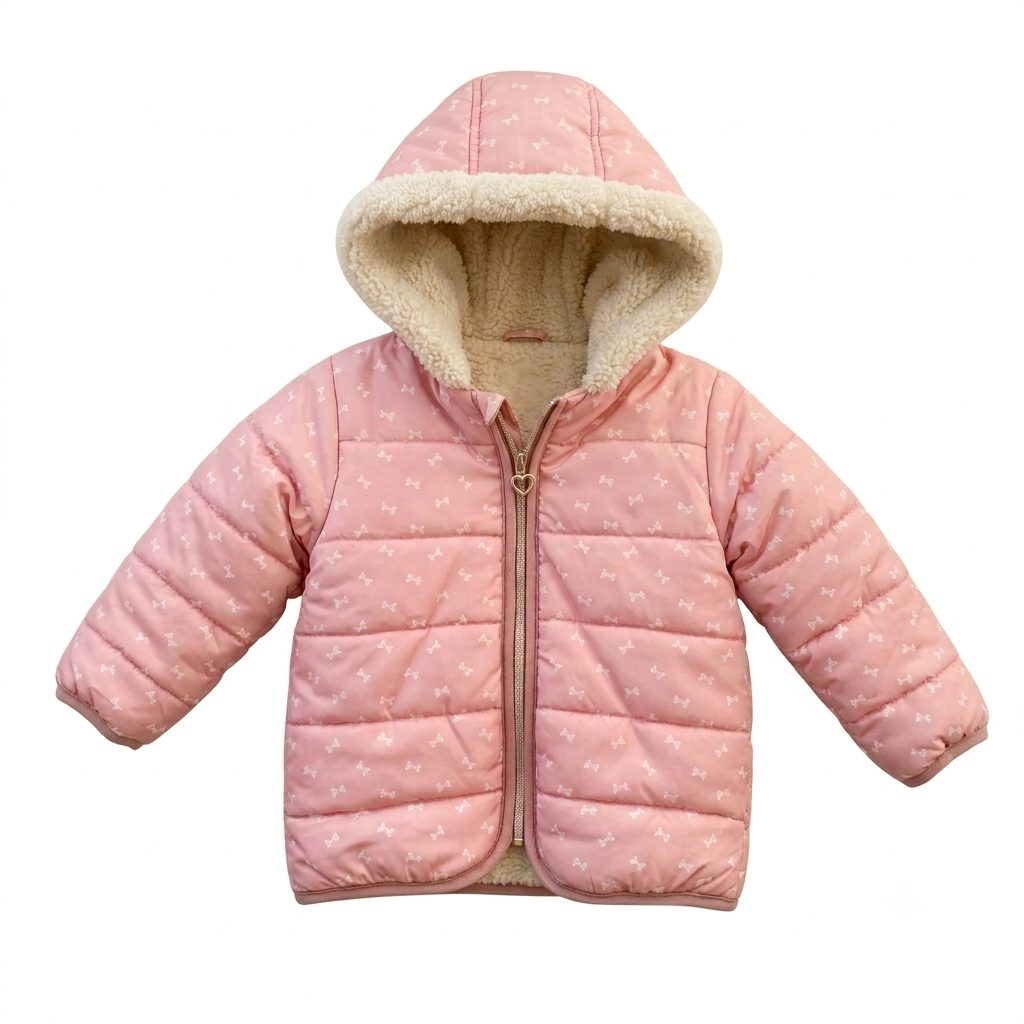 SANI - the bow print sherpa jacket