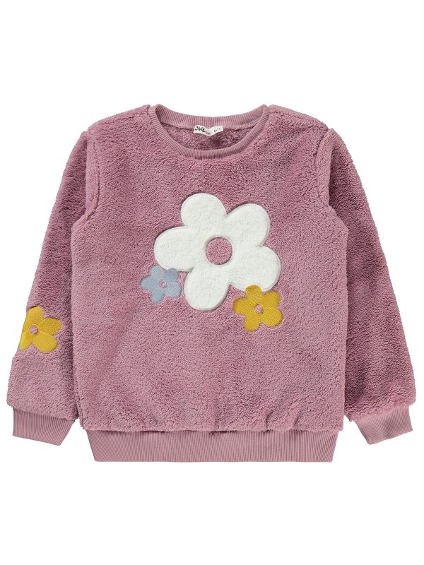 civil - fluffy flower sweatshirt