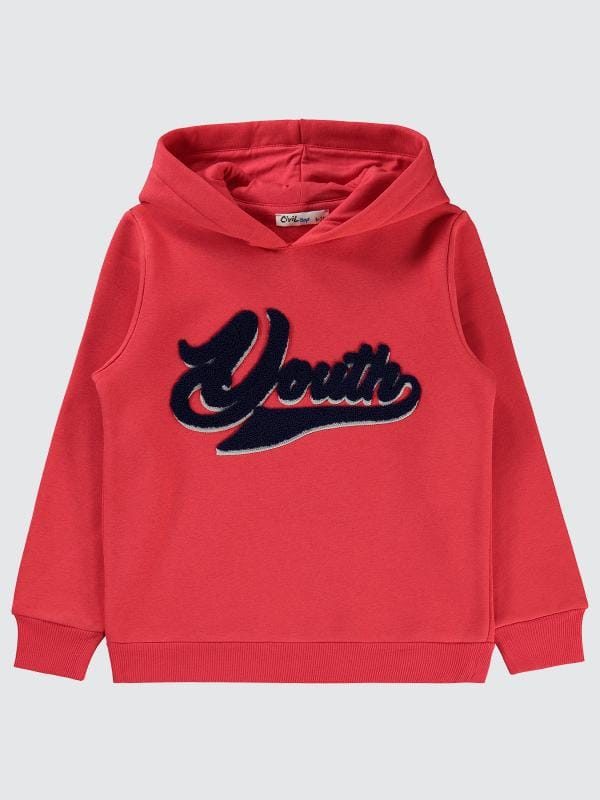 Civil Boys Youth Embroidered Hooded Sweatshirt