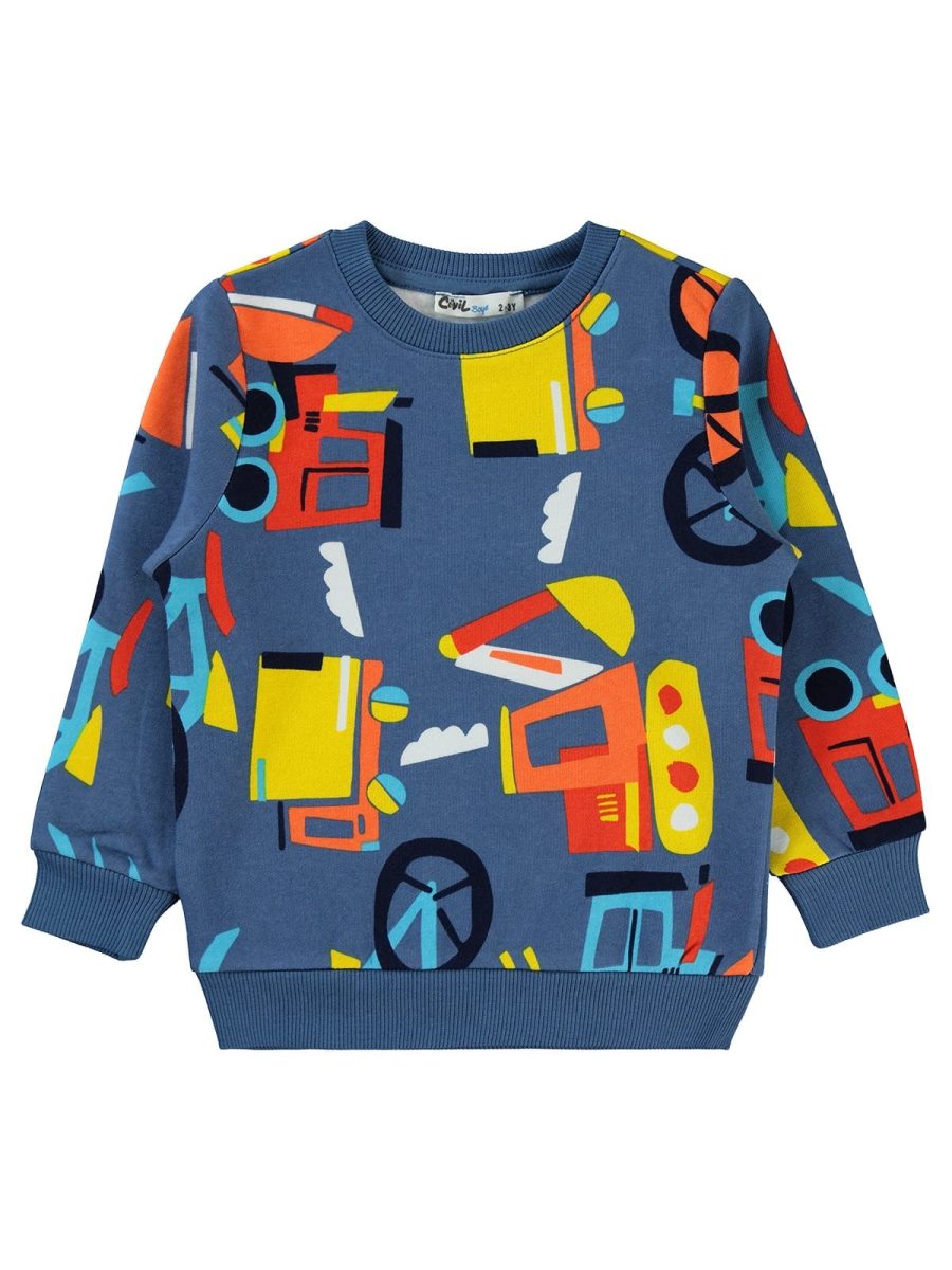 civil - contruction printed sweatshirt