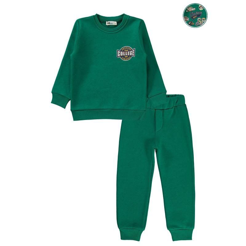 civil - college green fleeced tracksuit