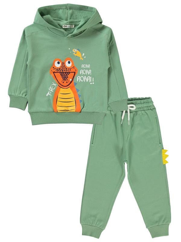 civil - T-Rex  fleeced tracksuit
