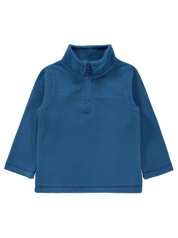 civil - basic indigo ziper sweatshirt