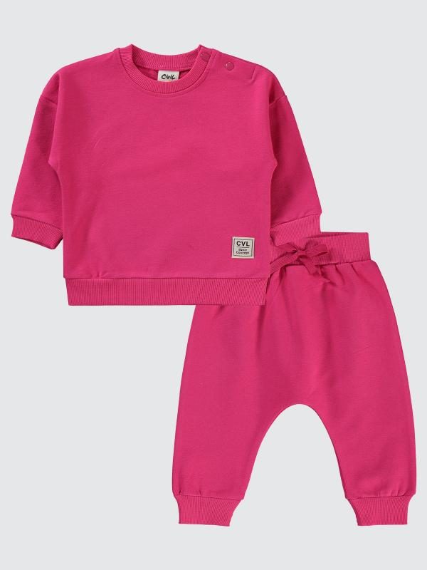 civil - basic fushia tracksuit