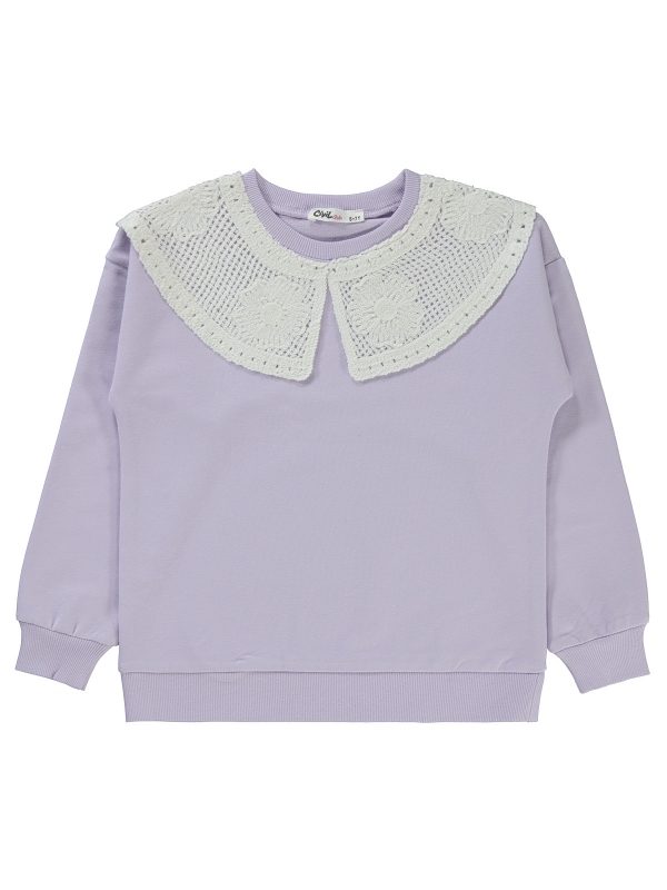 civil - lilac basic sweatshirt